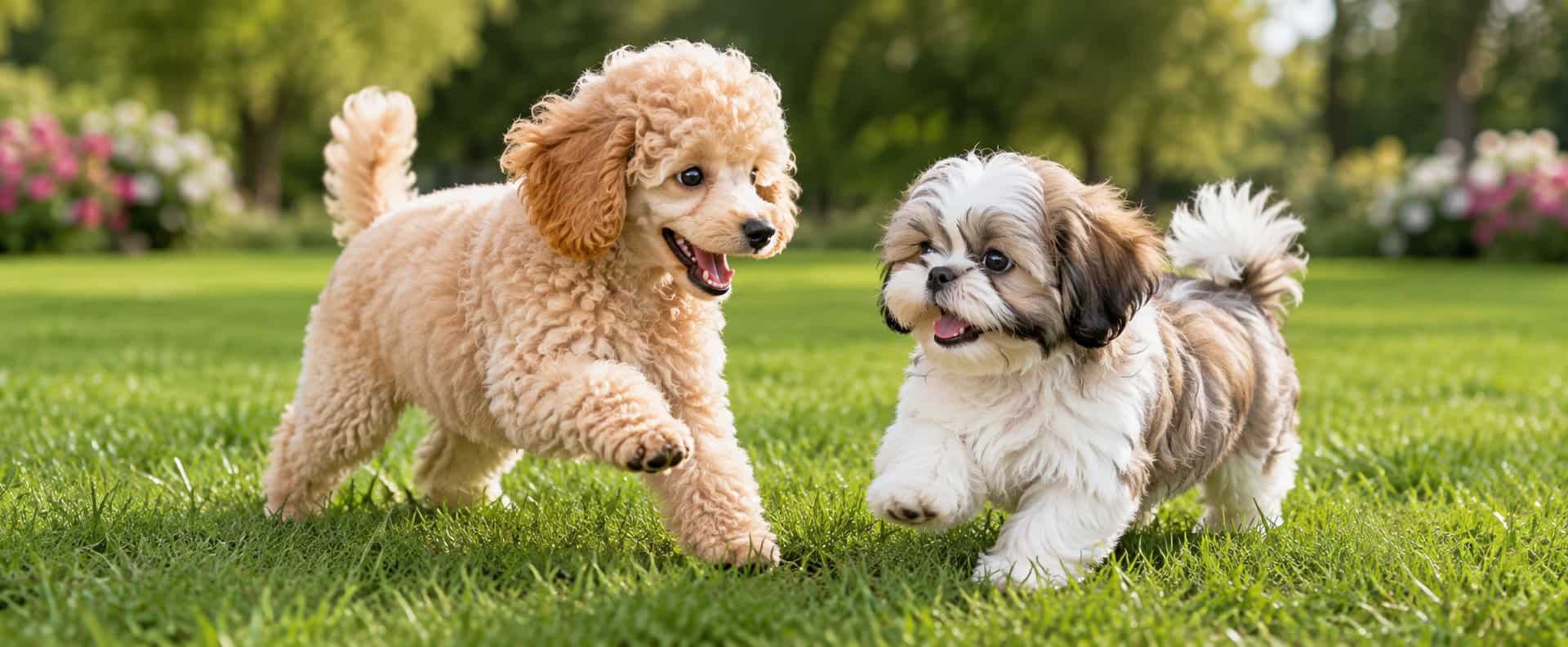 Puppies playing